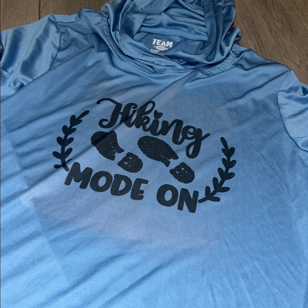 Blue Hiking light weight Hoodie size large - Picture 2 of 7